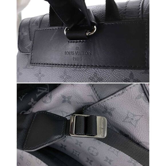 Louis Vuitton Monogram Eclipse Christopher MM Backpack Rucksack Black - Picture 6 of 8